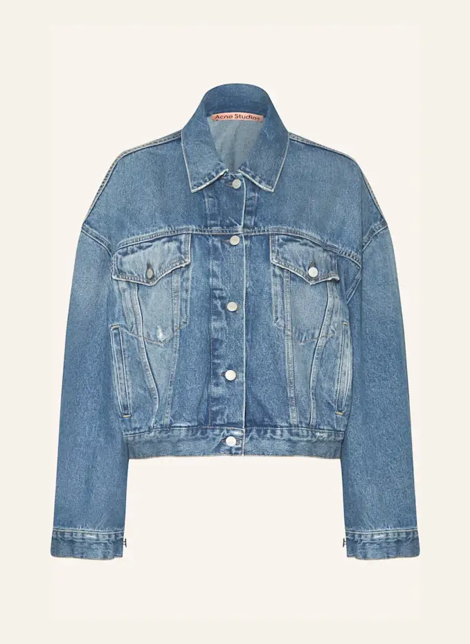 Acne Studios Oversized-Jeansjacke Rabatt