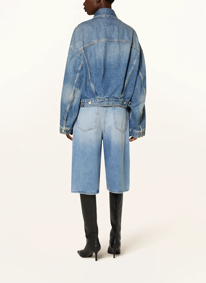 Acne Studios Oversized-Jeansjacke Rabatt