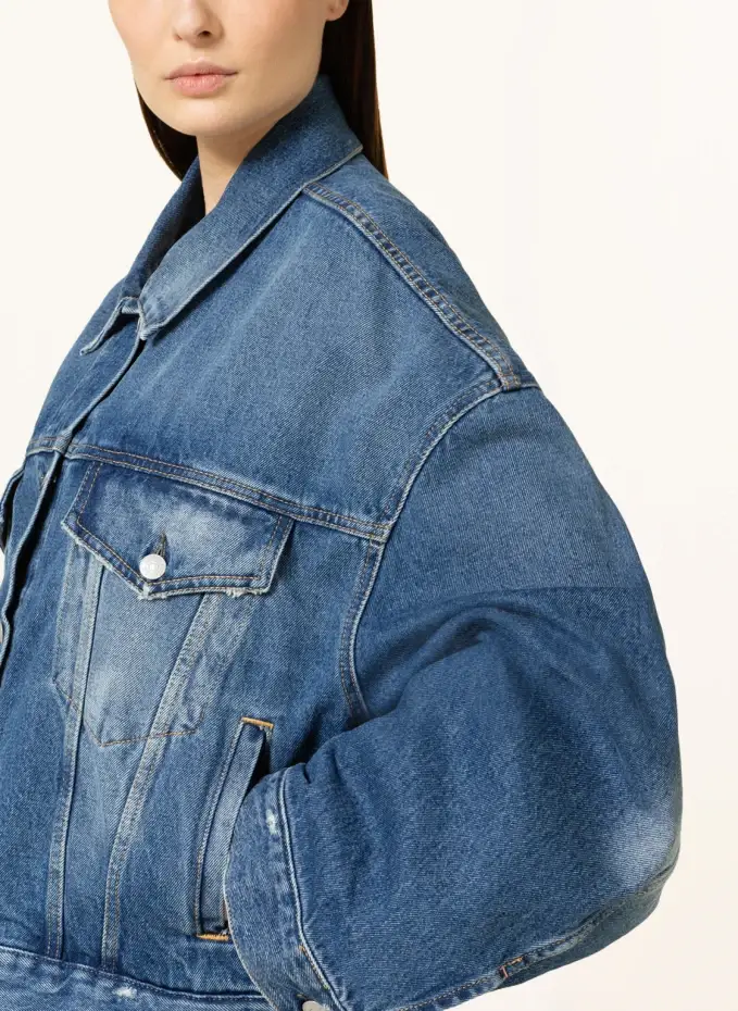 Acne Studios Oversized-Jeansjacke Rabatt