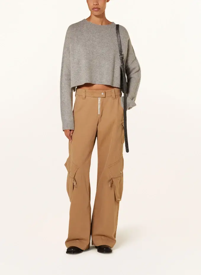Acne Studios Cropped-Pullover mit Cashmere Große Rabatte