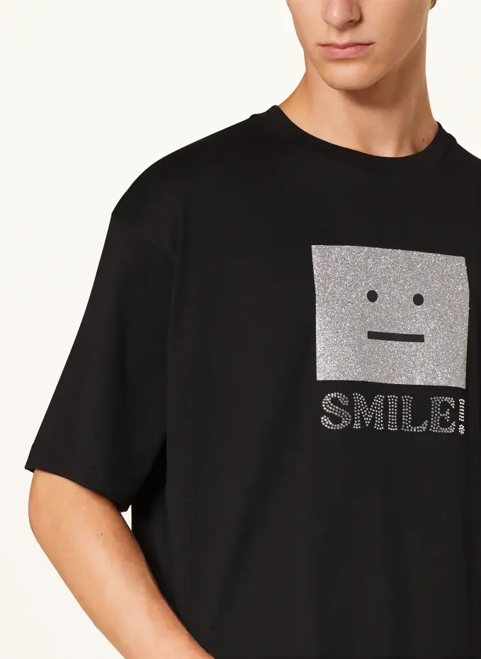 Acne Studios T-Shirt mit Schmucksteinen Tägliche Deals