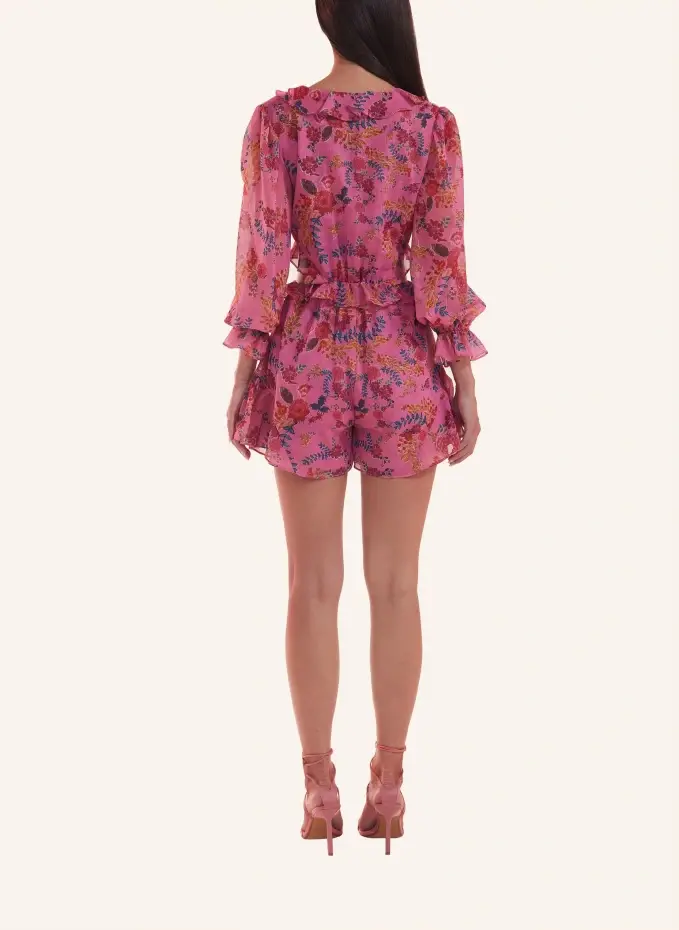 ADLYSH Abendkleid JUMPSUIT DAHLIA FLOWERS Lagerräumung