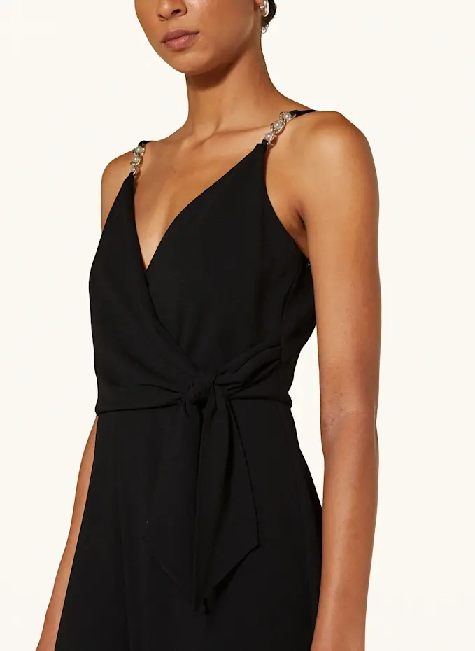 ADRIANNA PAPELL Jumpsuit mit Schmuckperlen Letzte 3 Tage