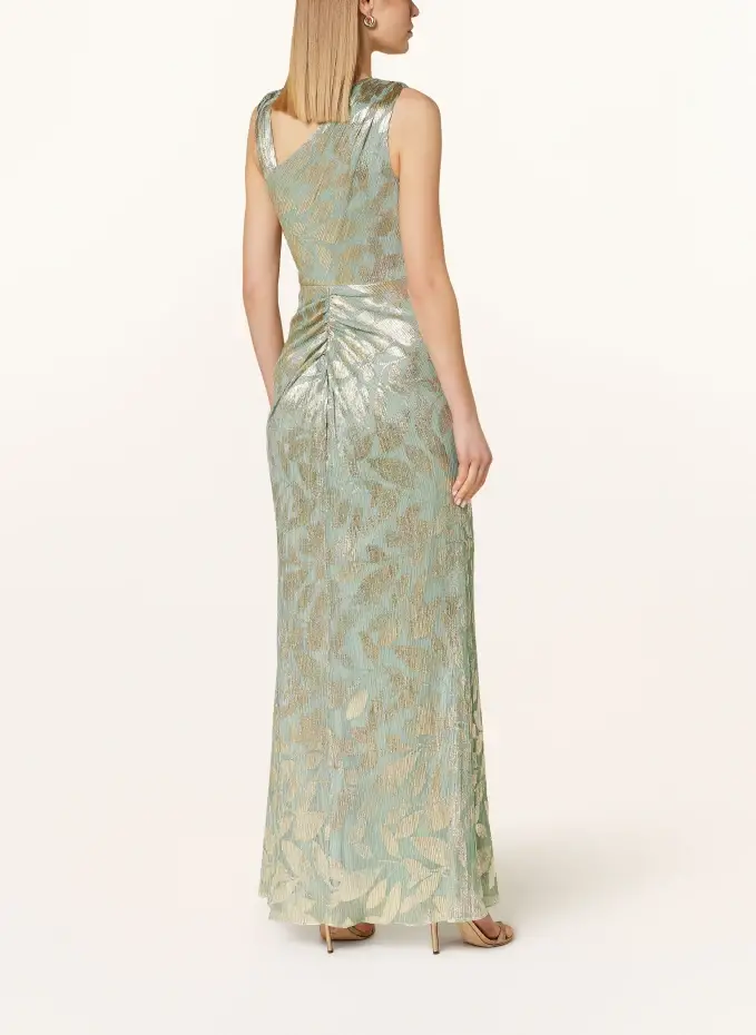 ADRIANNA PAPELL Abendkleid mit Glitzergarn und Volants Super Rabatt