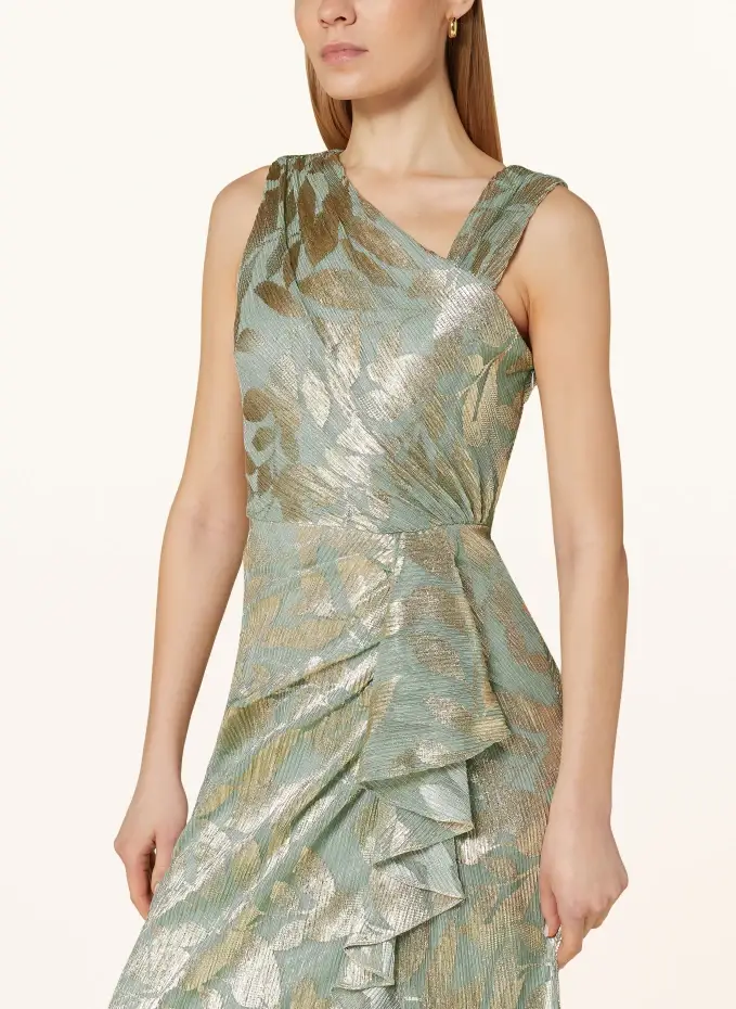 ADRIANNA PAPELL Abendkleid mit Glitzergarn und Volants Super Rabatt