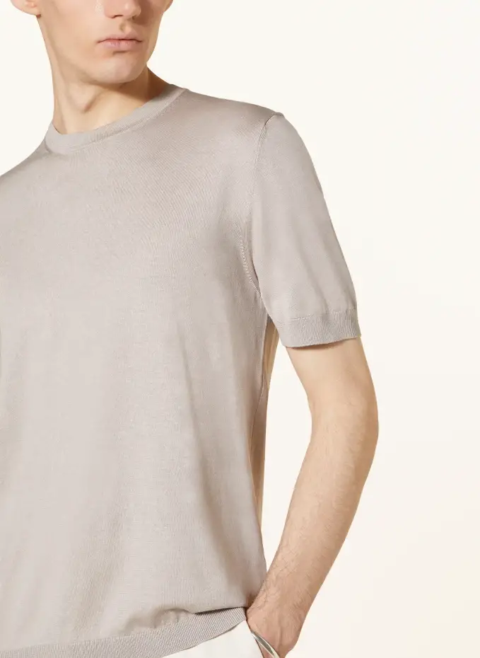 AGNONA T-Shirt mit Seide Riesige Rabatte