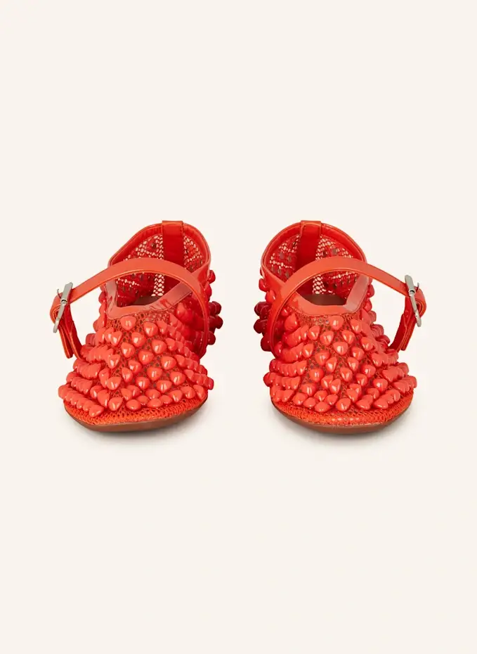 ALAÏA Mary-Jane-Ballerinas mit Schmucksteinen Sonderangebote