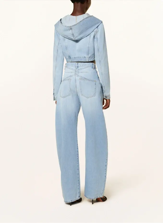 ALAÏA Cropped-Jeansjacke Riesige Rabatte