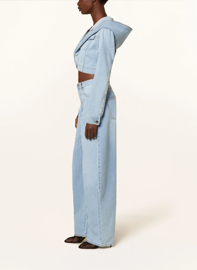 ALAÏA Cropped-Jeansjacke Riesige Rabatte