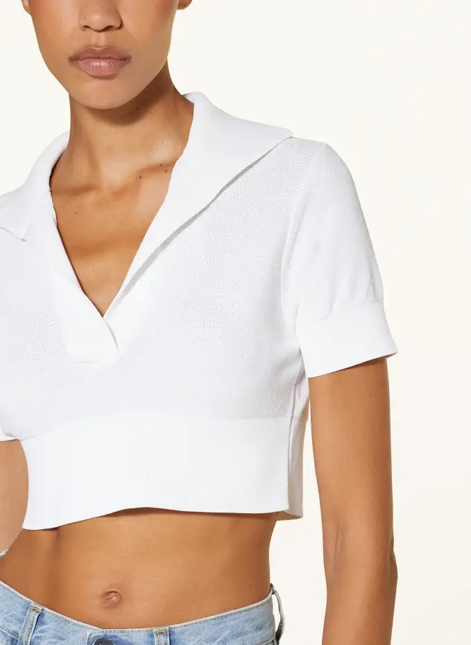 ALAÏA Cropped-Strickshirt 50% Rabatt mit kostenlosem Versand