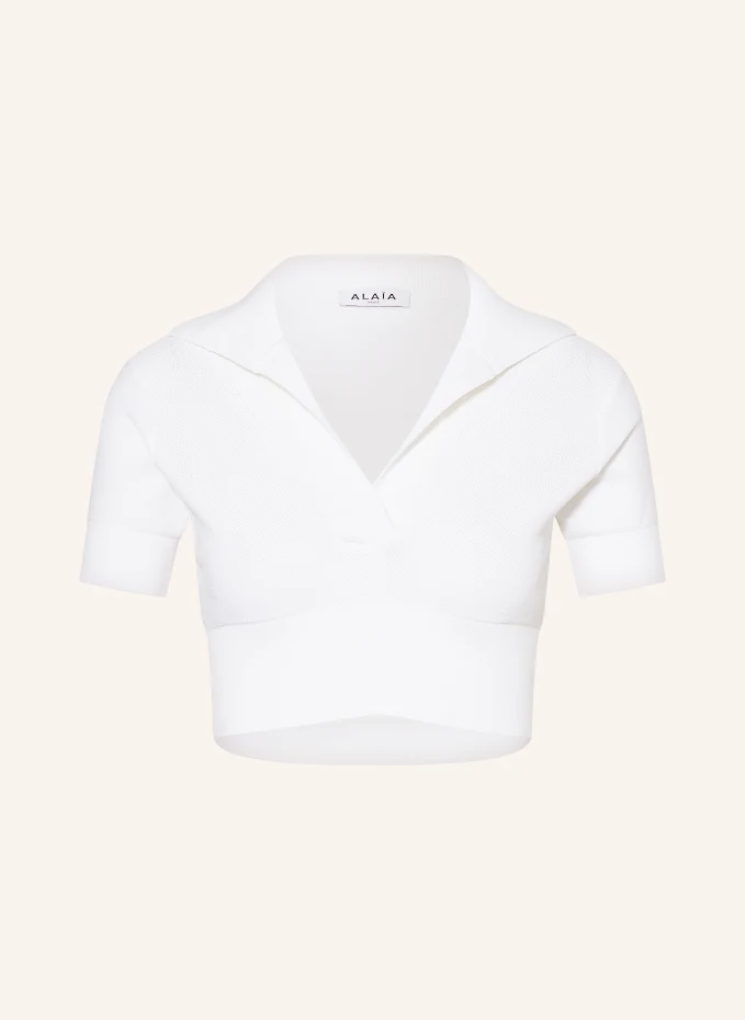 ALAÏA Cropped-Strickshirt 50% Rabatt mit kostenlosem Versand