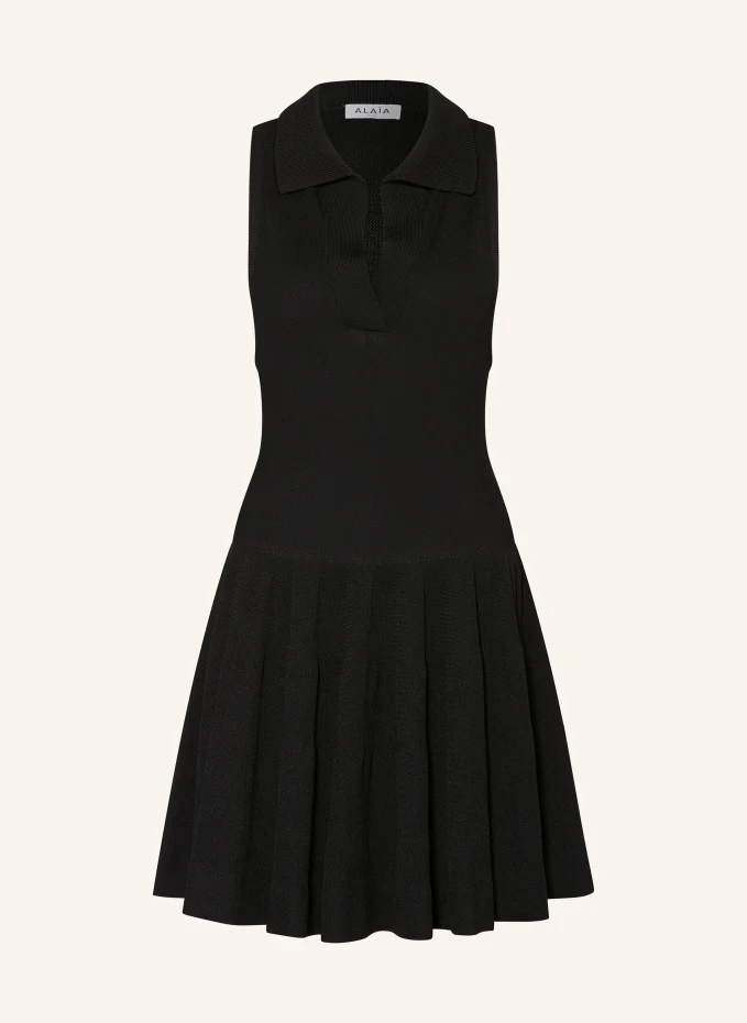 ALAÏA Strick-Polokleid Clearance-Verkauf
