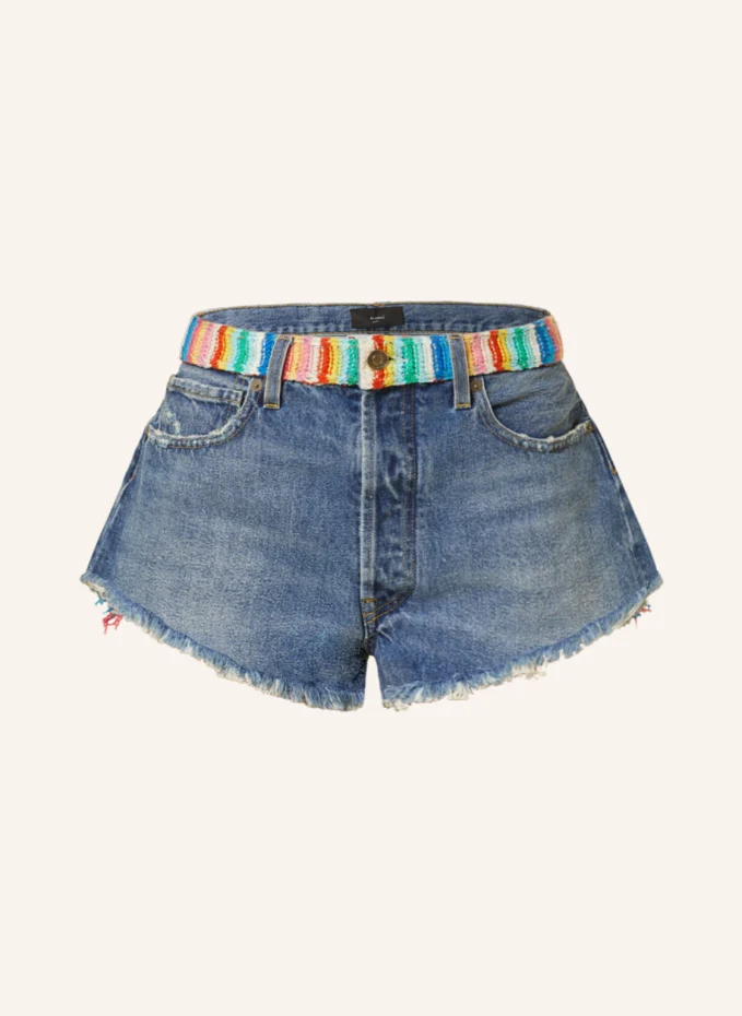 ALANUi Jeansshorts OVER THE RAINBOW mit Fransen Outlet