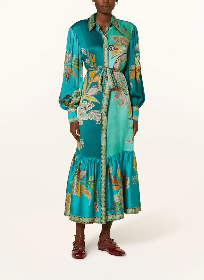 ALÉMAIS Hemdblusenkleid FRANCA aus Seide Weihnachtsangebot