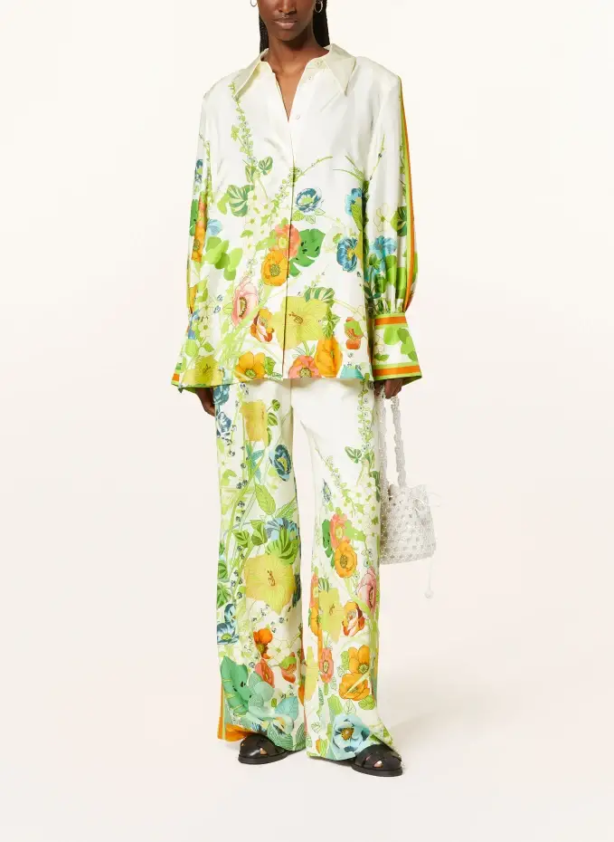 ALÉMAIS Seidenbluse CONSTANCE mit Cut-out Große Rabatte