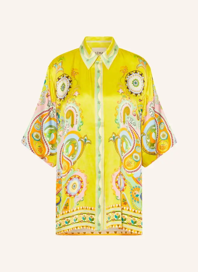 ALÉMAIS Hemdbluse PINBALL aus Seide
