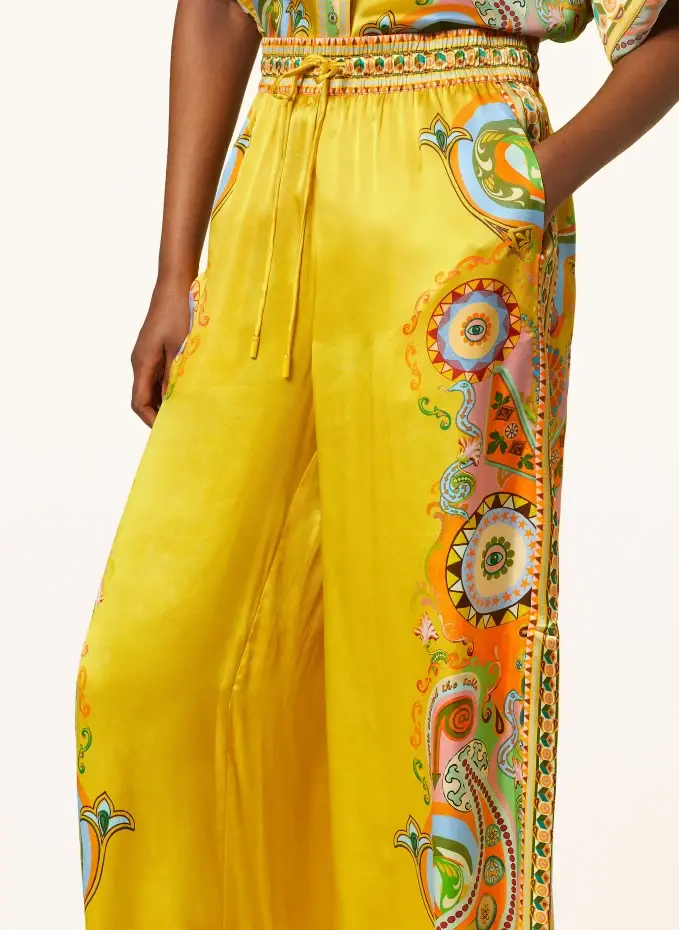 ALÉMAIS Marlenehose PINBALL aus Seide Sonderangebote