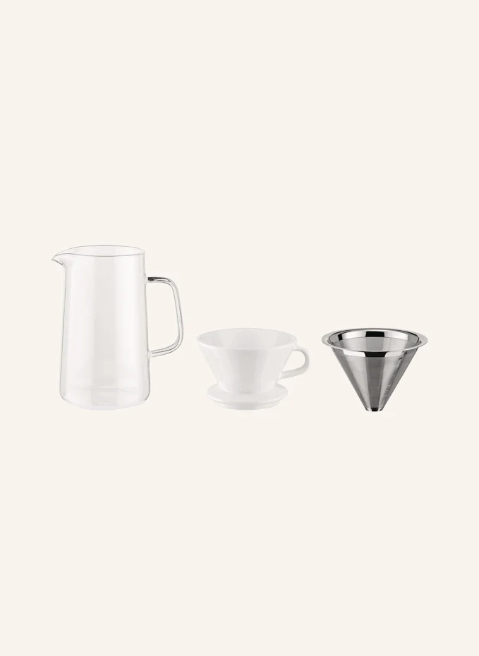 ALESSI Set SLOW COFFEE: Kaffeemühle, Karaffe und Filterhalter Saisonale Angebote