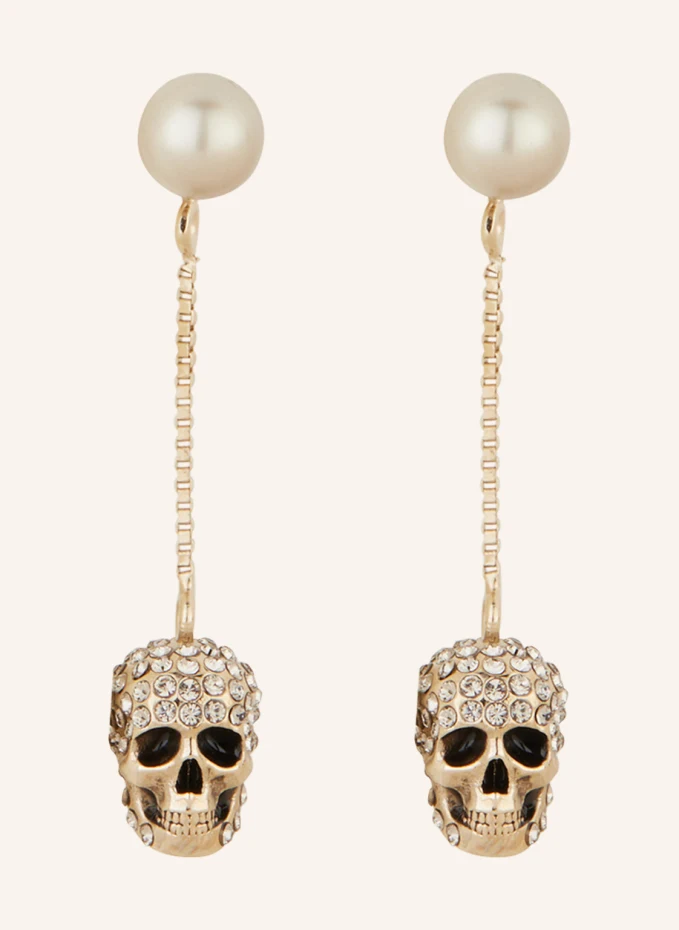 Alexander McQUEEN Ohrhänger PAVE SKULL Osterangebot