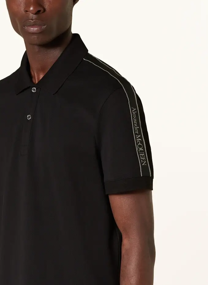 Alexander McQUEEN Piqué-Poloshirt Regular Fit Tiefpreis