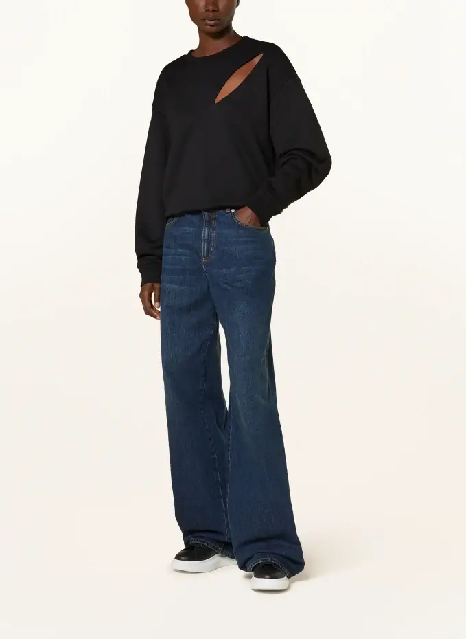 Alexander McQUEEN Sweatshirt mit Cut-out Sonderangebot der Fabrik