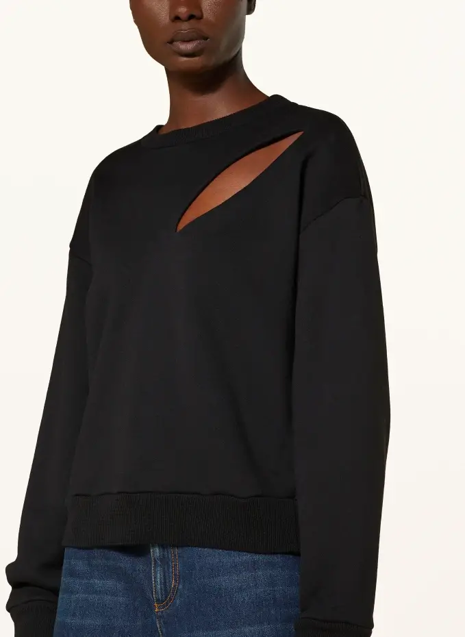 Alexander McQUEEN Sweatshirt mit Cut-out Sonderangebot der Fabrik