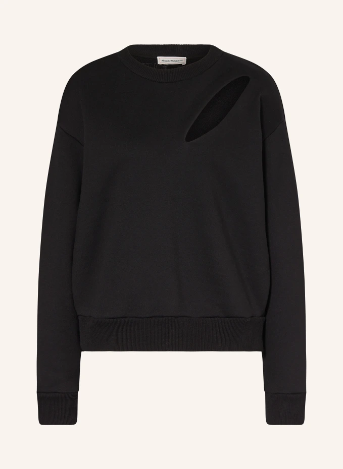 Alexander McQUEEN Sweatshirt mit Cut-out Sonderangebot der Fabrik
