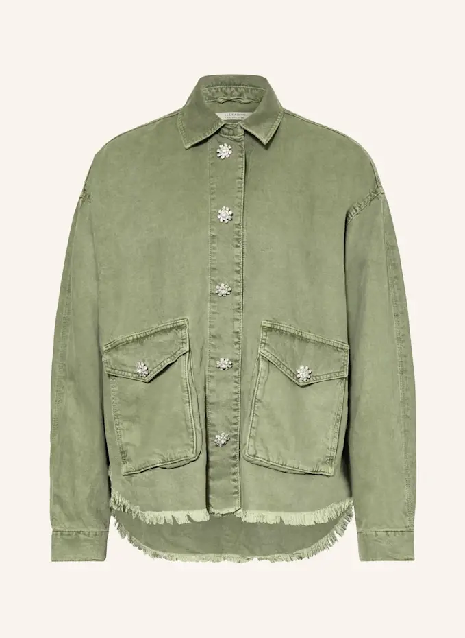 ALLSAINTS Jeansjacke HETTIE mit Schmucksteinen Begrenztes Angebot