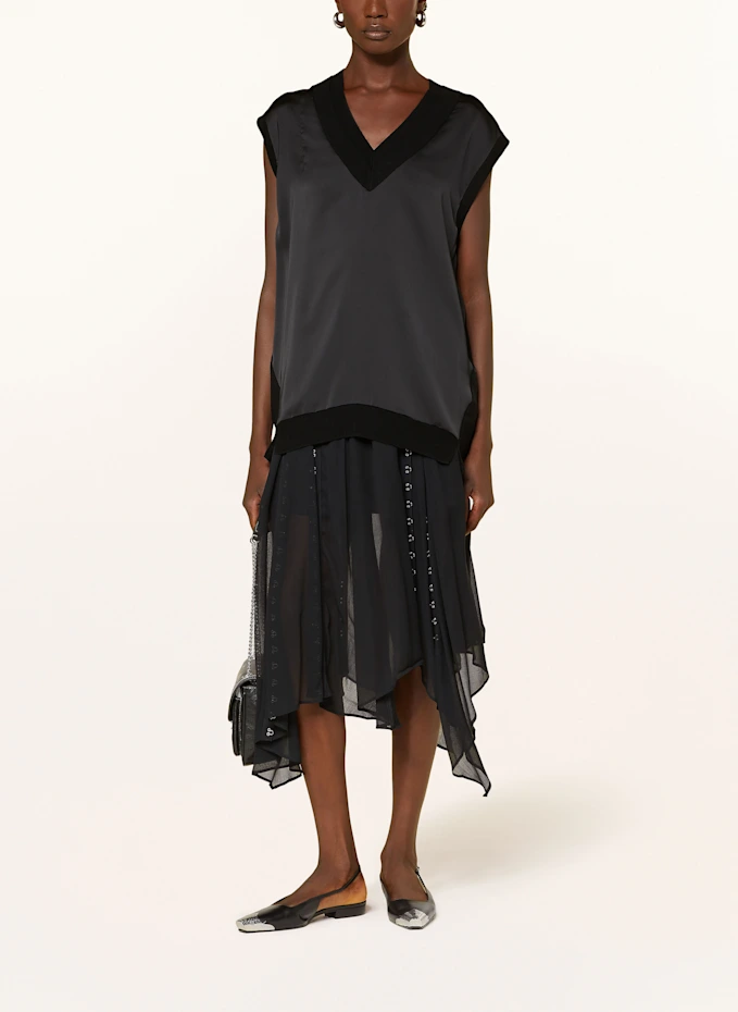 ALLSAINTS Top BERN im Materialmix Exklusivangebot