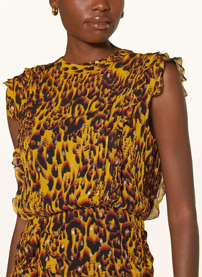 ALLSAINTS Kleid HALI mit Glitzergarn Clearance-Verkauf