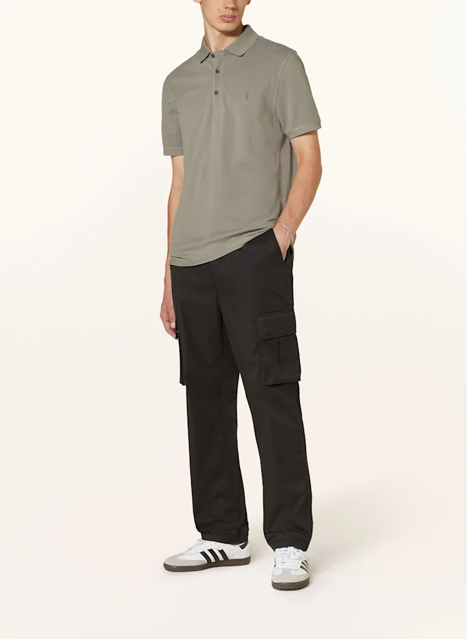 ALLSAINTS Piqué-Poloshirt REFORM Slim Fit im Angebot
