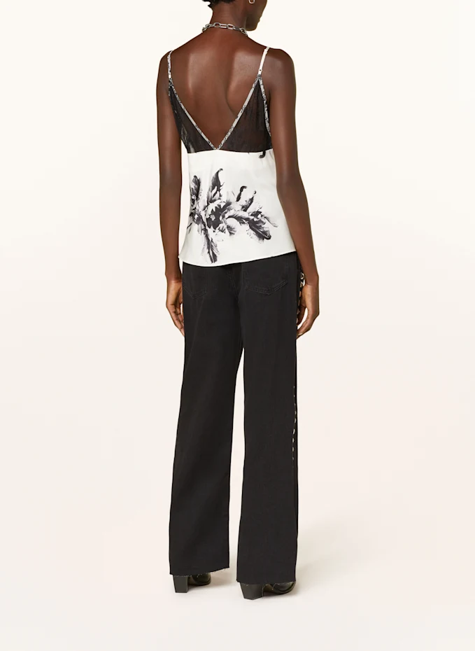 ALLSAINTS Satintop IMMY mit Spitze Kostenloser Versand