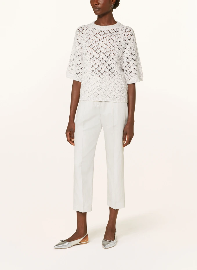 ALLUDE Strick-Shirt mit Cashmere und Schmucksteinen Sonderangebote