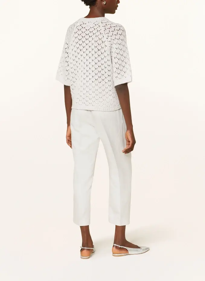 ALLUDE Strick-Shirt mit Cashmere und Schmucksteinen Sonderangebote