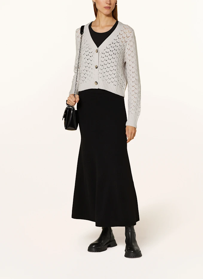 ALLUDE Strickjacke mit Cashmere und Schmucksteinen Super Sparpreis
