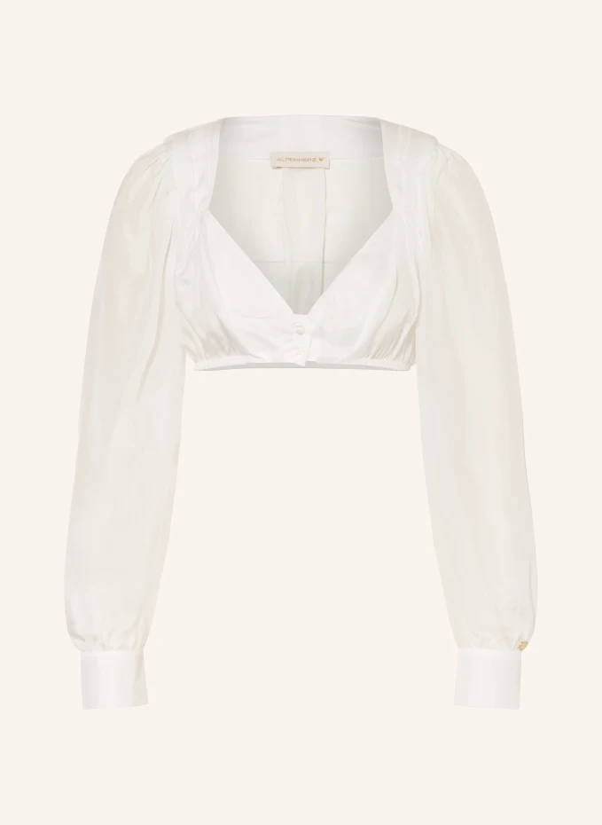 AlpenHERZ Dirndlbluse LIA aus Seide Flash Sale
