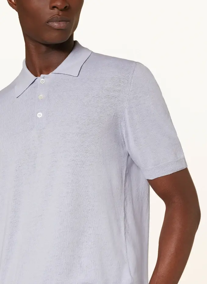 altea Strick-Poloshirt mit Leinen Tiefpreis