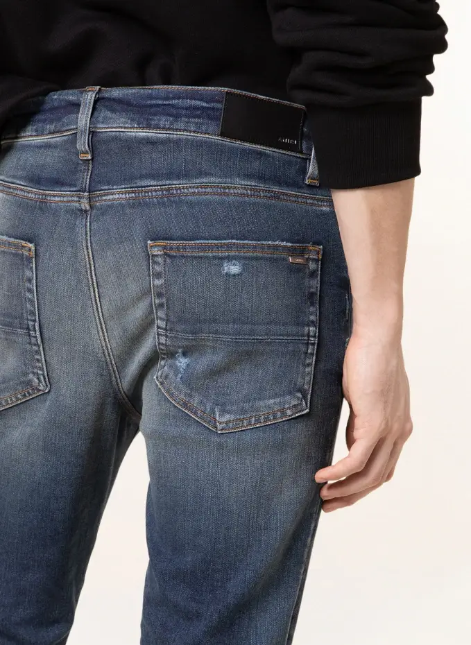 AMIRI Destroyed Jeans MX1 PLAID Skinny Fit Bestseller