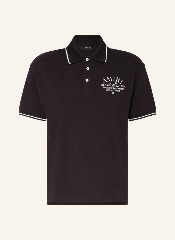 AMIRI Piqué-Poloshirt Super Rabatt