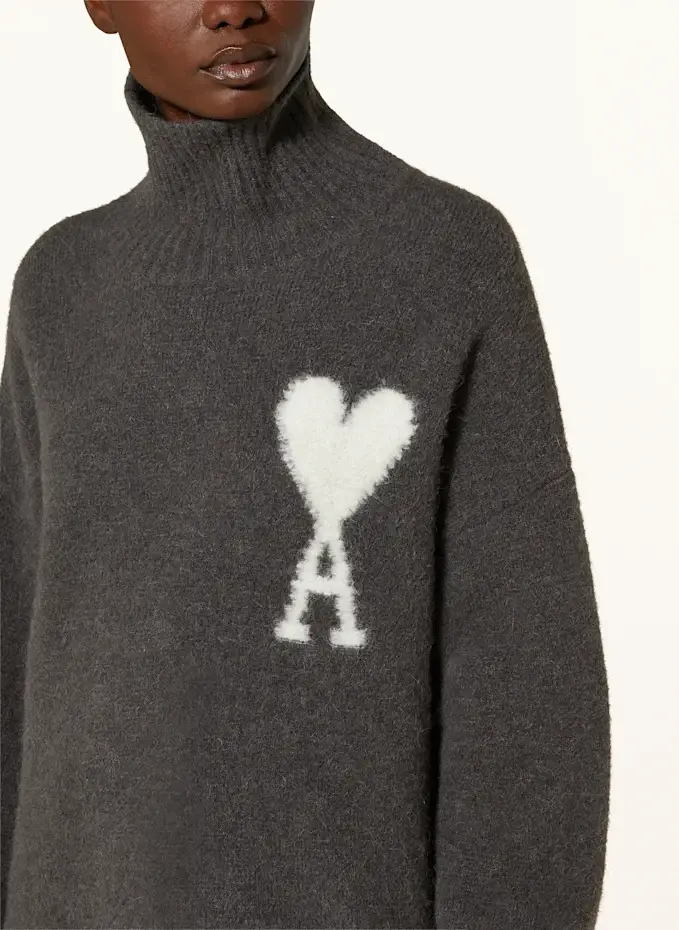 AMI PARIS Alpaka-Pullover Vierteljährliche Förderung