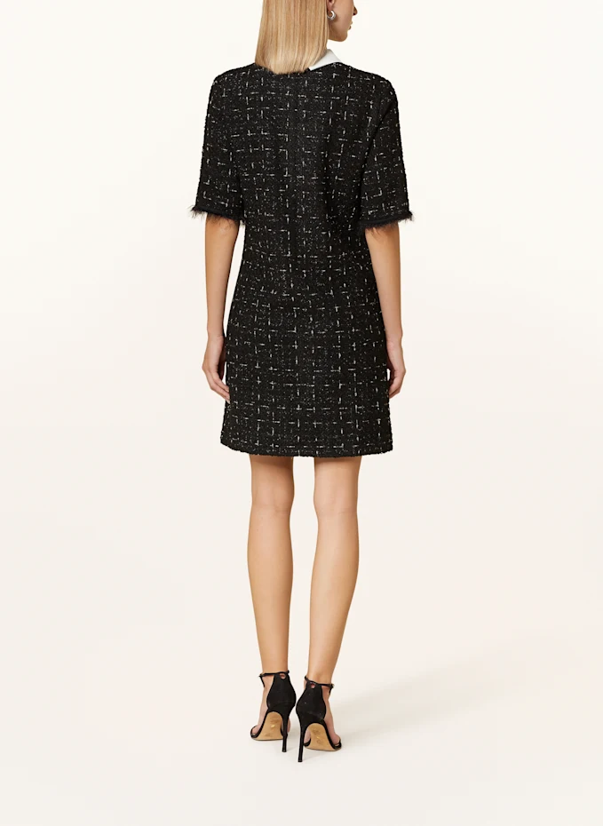 Ana Alcazar Tweed-Kleid mit Glitzergarn und Schmucksteinen Kostenloser Versand international