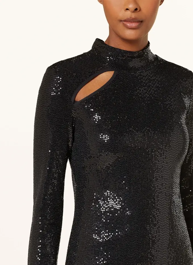 Ana Alcazar Blusenshirt mit Pailletten und Cut-out Rabatte dieses Monats